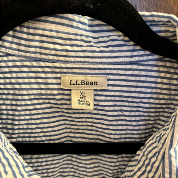 LL Bean striped button down - Picture 2 of 8
